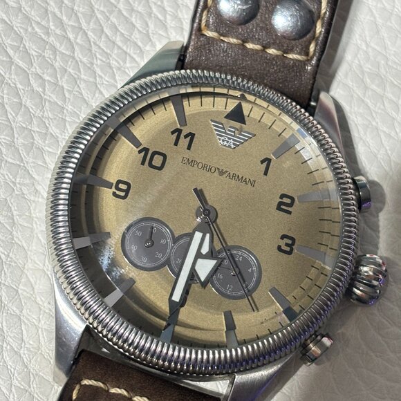 Vintage Emporio Armani AR-5831 Watch - genuine leather - Picture 4 of 6